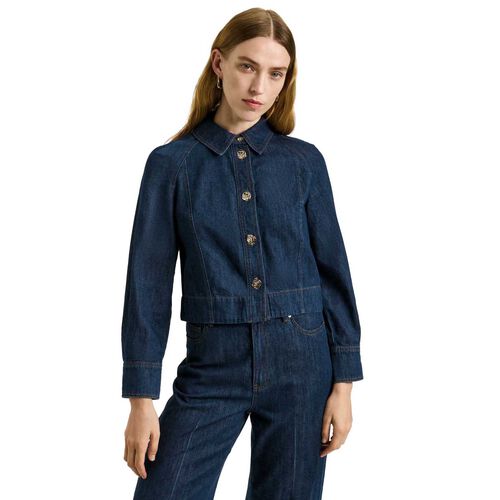 Veronika Maine Cotton Tencel Denim Shirt Jacket